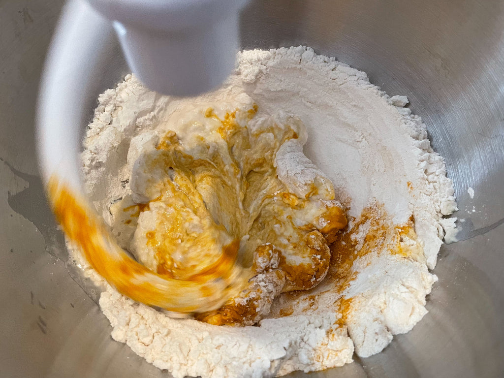 Hand-Pulled Turmeric Noodles w/ Sichuan Chili Crisp Sauce