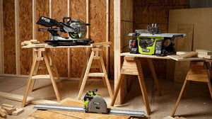 New Ryobi 18V HP Brushless Track Saw & Table Saw & 10″ Miter Saw