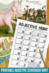 Adjectives Scavenger Hunt Activity