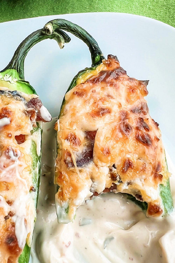 Air Fryer Cheesy Bacon Poppers