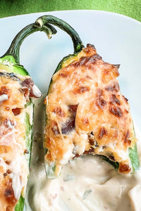 Air Fryer Cheesy Bacon Poppers