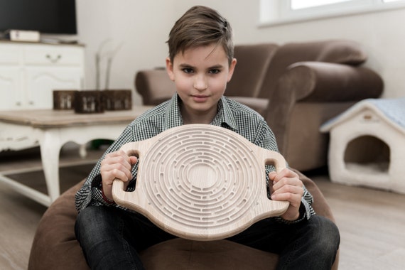 Labyrinth toy Activity board for toddler Educational Toy Wooden toy Busy board by PromiDesign