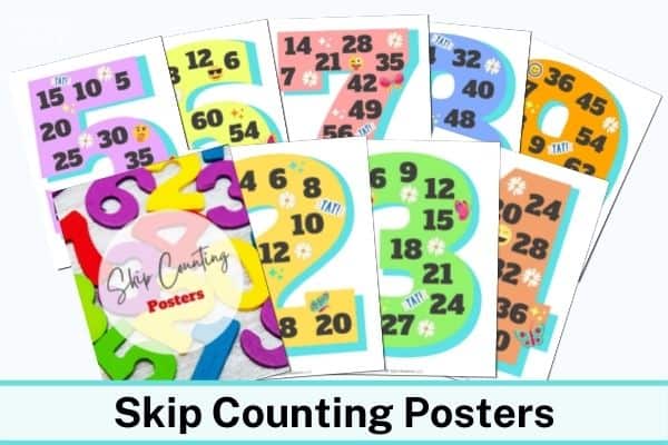 Free Printable Skip Counting Posters 2-9