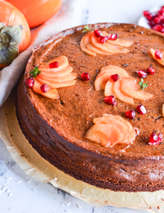 Persimmon Pumpkin Pie with Coconut Crust