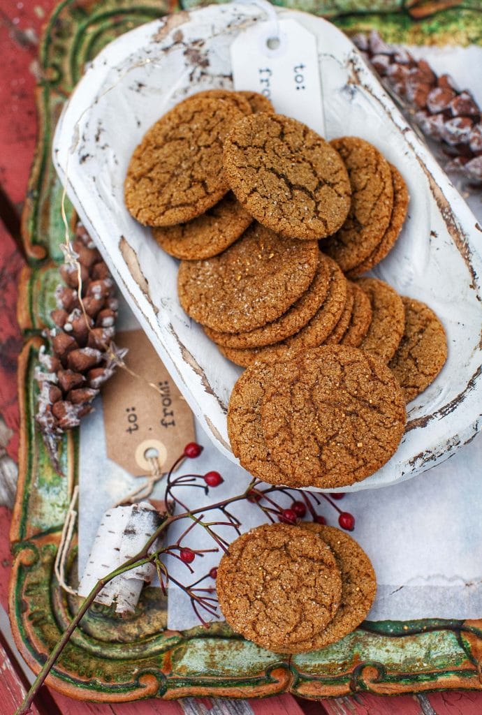 Molasses Rye Spice Snaps