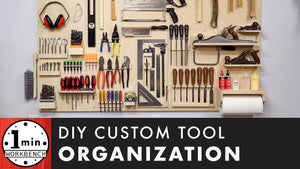 Make your own tool organization wall that is better than a pegboard, and cheaper! Check out the One Minute Workbench, V2: