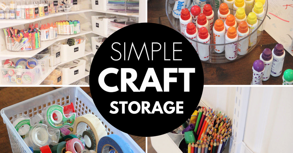 Awesome Kids Craft Storage & Organization Tips