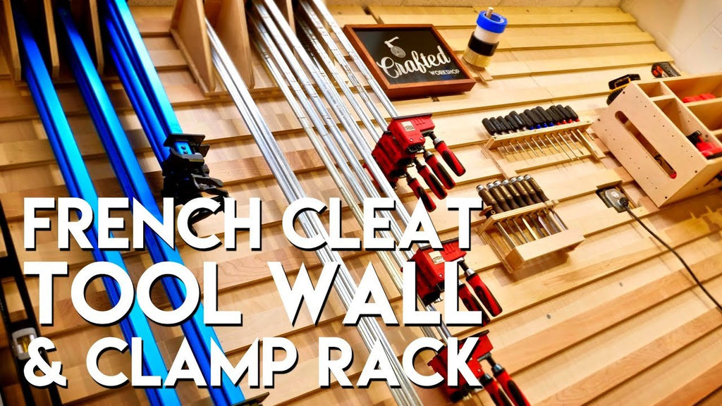 I converted my crappy pegboard wall into a french cleat tool storage wall, complete with a french cleat clamp rack
