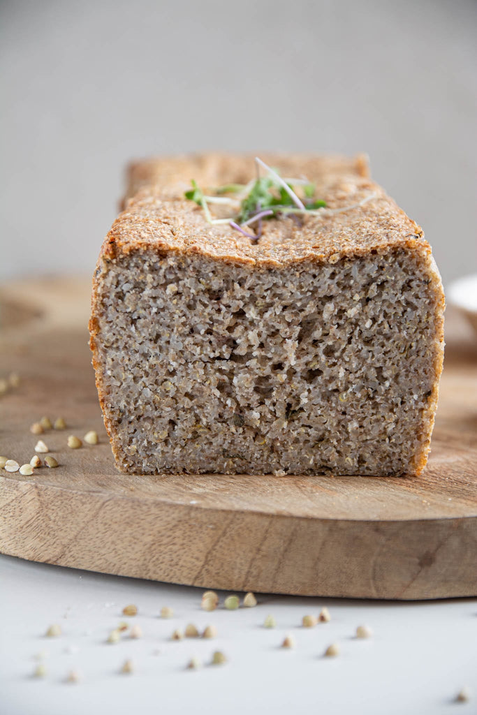 Learn how to make a delicious yeast-free gluten-free sourdough bread using buckwheat and quinoa groat