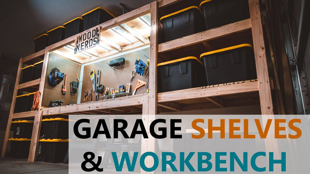 DIY Garage Shelves / Shelf / Workbench / Storage / industrial by Wood Nerds (11 months ago)