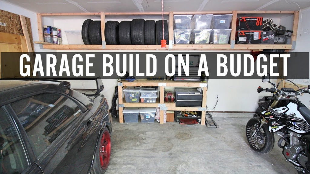 In this video I build garage shelves and a tire rack so i can clear up some space in my garage