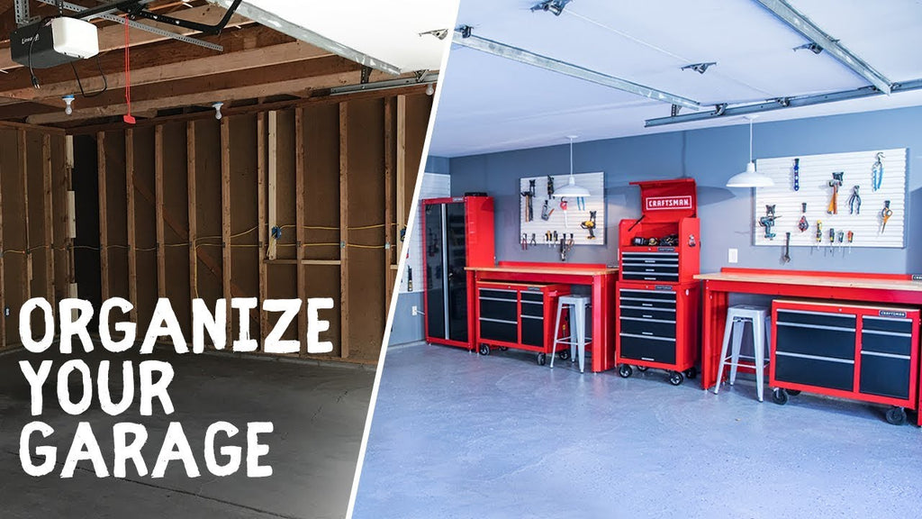 Follow along with us as we show you how to organize your garage! This video is sponsored by Lowes Home Improvement