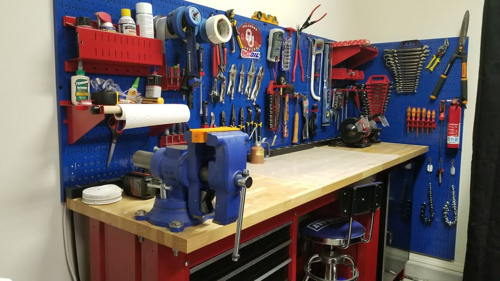 This is my workbench in a 3-car garage