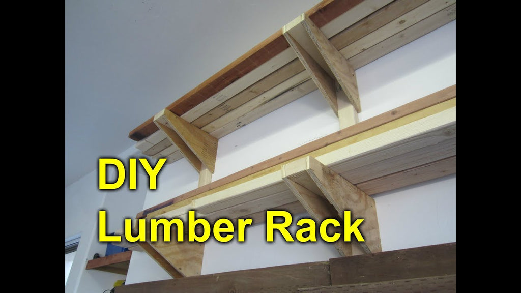 Here is a quick and simple medium duty lumber rack that I made out of 2x3's and 1/2 plywood