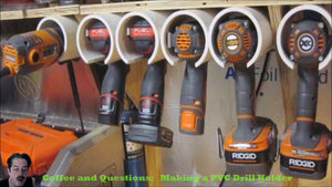 In this video I explain how to make a PVC drill holder for your garage or shop - using simple tools and inexpensive material we talk about different configurations ...