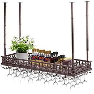 18 Top Hanging Wine Glass Racks