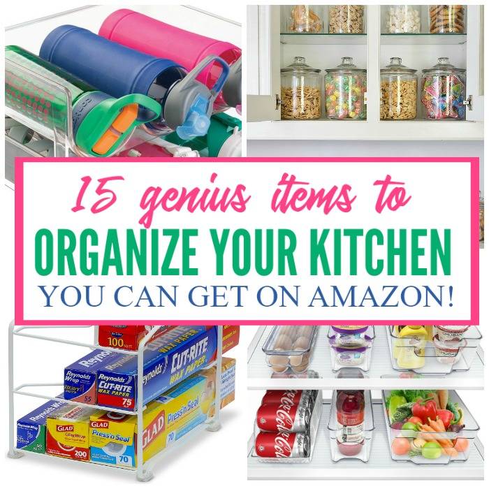 15 Genius Items to Organize Your Kitchen You can Get on Amazon!