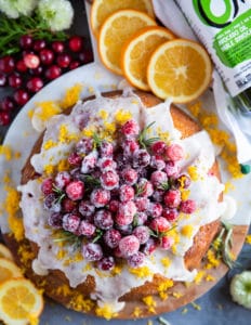 Orange Cake With Cranberries
