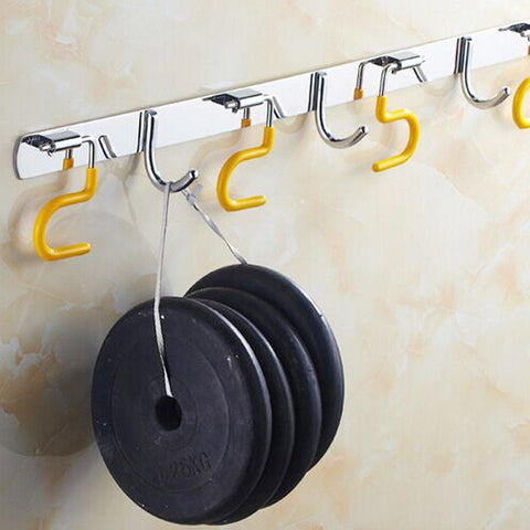 Sturdy Stainless Steel Cleaning Tool Rack No Drilling
