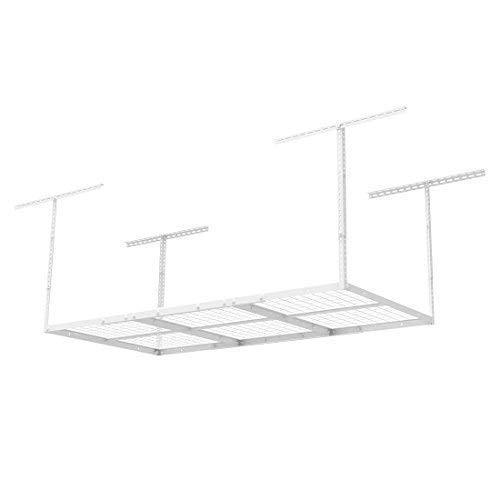 Try fleximounts 2 pcs 3x6 overhead garage adjustable ceiling storage rack 72 length x 36 width x 40 height 2 rack package white