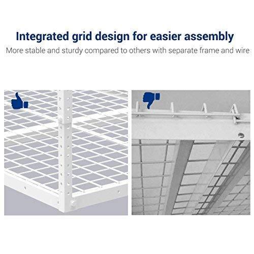 Budget fleximounts 2 pcs 3x6 overhead garage adjustable ceiling storage rack 72 length x 36 width x 40 height 2 rack package white