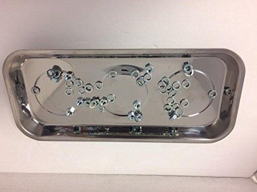 Discover the 14x6 stainless steel magnetic parts tray auto garage home craft