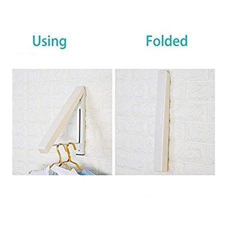 Explore folding clothes hanger wall mounted retractable clothes hanger drying rack great space saver for laundry room attic garage indoor outdoor use stainless steel easy installation 81258