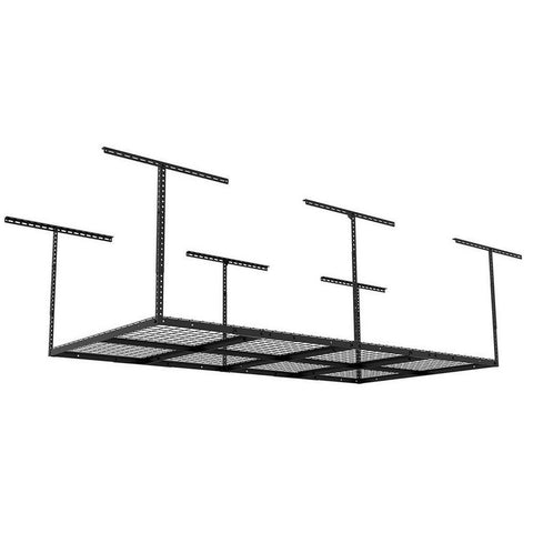 Order now adjustable garage ceiling storage racks heavy duty durable steel construction wire sturdy overhead organized simple system mounted hanging storage shelf unit bracket hangers black ebook by nakshop