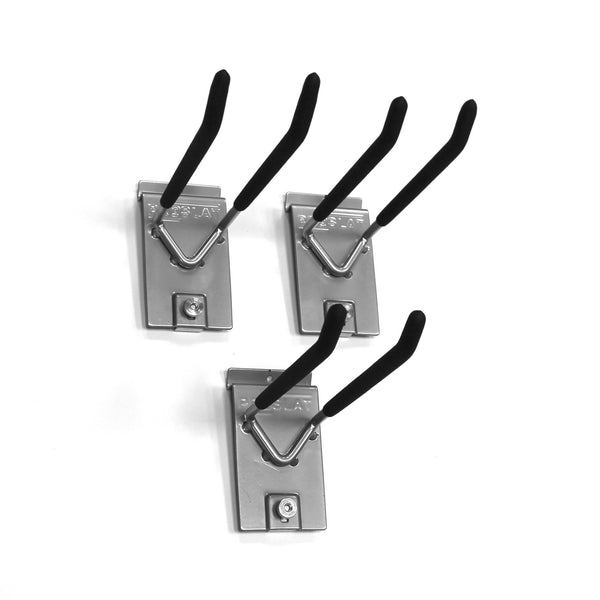 Proslat 13010 Double 8-Inch Locking Hooks Designed for Proslat PVC Slatwall, 3-Pack